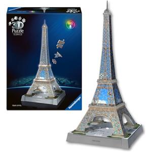 Ravensburger - Puzzle 3D Tour Eiffel, Modello Da Costruire 243 Pezzi
