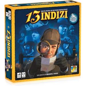 DV Giochi-13 Indizi-Gioco da Tavolo di Deduzione e Investigazione-Edizione Italiana, Multicolore, DVG9330, da 2 a 6 giocatori, ‎8 anni e più