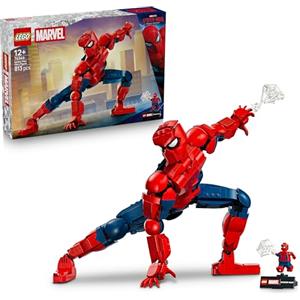 LEGO | Marvel Personaggio di Spider-Man - Action Figure Giocattolo del Supereroe con Minifigure da Collezione - Decorazione Cameretta - Regalo per Bambini e Ragazzi da 12 Anni Fan del Film - 76346