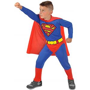 Ciao- Superman Costume Travestimento Bambino Originale DC Comics (Taglia 5-7 Anni)