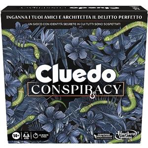 Hasbro Gaming Cluedo Conspiracy, Gioco da Tavolo con Identità Segrete e Strategia, Per Ragazzi e Ragazze dai 14 Anni in Su, per 4-10 Giocatori