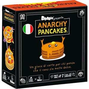 Asmodee - DOBBLE ANARCHY PANCAKES - Gioco da Tavolo Rapido e Divertente per Famiglie, Bambini e Amici - Carte da Gioco da Viaggio - 2-6 Giocatori - 8+ Anni - Edizione in Italiano