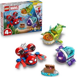 LEGO ǀ Marvel Spidey: Veicoli Subacquei - Set da Supereroe con 3 Sottomarini Giocattolo e 3 Minifigure - Idea Regalo per Bambini da 4 Anni in su Fan dello Show Spidey e i Suoi Fantastici Amici - 11207