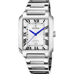 Festina Orologio Uomo Analogico in Acciaio Inossidabile 316l Argentato