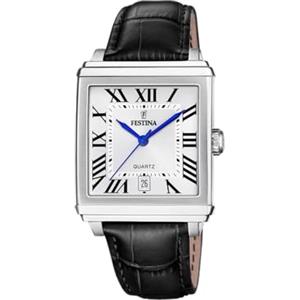 Festina Orologio Uomo Analogico in Pelle Nero