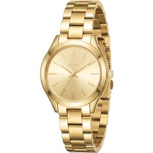 BUREI Orologio da donna minimalista, analogico, al quarzo, orologio da polso da donna, classico, in acciaio inox, regalo per le donne, Oro rosa (Oro)
