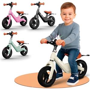 Mallie® Bicicletta Bambini 2-3 Anni con campanello - Balance Bike, Regalo Bambina 3 Anni, Giochi Bambina 2 Anni, Bici Senza Pedali 2 Anni, Regalo Bambino 4 Anni
