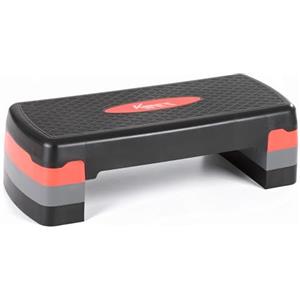 KM KM Fit KM-Fit Fitness Stepper | Trapunta Aerobic Stepper per la casa | Step-Bench regolabile in 3 posizioni | Portata fino a 200 kg | Ginnastica Homestepper con tappetino antiscivolo | Panca trapuntata