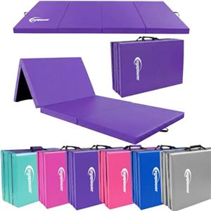 eyepower Tappetino Ginnastica pieghevole 180x60x5 cm - Materassino ginnico spesso - Tappeto ginnastica artistica da casa - Tappetino per acrobatica Yoga Sport - Tappetini antiurto per bambini