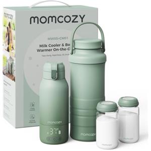 Momcozy Set Allattamento Portatile MW05 Scaldabiberon CM01 Termico