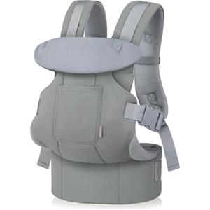 GAGAKU Marsupio Neonati Ergonomico, Marsupio Neonato da 0 a 36 mesi, Porta Bebè, facile da indossare viso in faccia in avanti e indietro da indossare per bambini - Verde Chiaro
