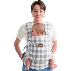 Momcozy Marsupio Neonato Ergonomico 3,2-20 kg (3-24 Mesi) Blue&Grigio