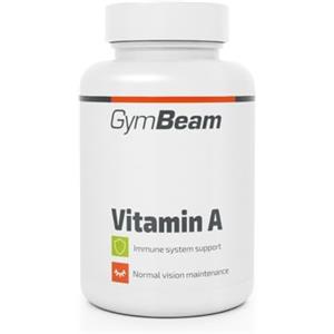 GymBeam Vitamina A (Retinolo) - GymBeam 3000 µg Capsule per Sistema Immunitario, Salute di Pelle e Vista, Funzione delle Mucose, Metabolismo del Ferro e Differenziamento Cellulare, 60 cps