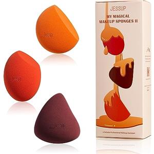 Jessup Set spugne trucco make up makeup viso 3 pezzi morbide di bellezza fondotinta correttore SP013