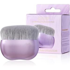 Jessup Pennello fondotinta liquido, 1 pz pennelli make up pennello Kabuki grande a testa piatta per sfumare, lucidare e tamponare, Viola lusso SF003