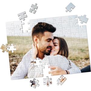 LASERO' Puzzle Personalizzato con Foto 29x21cm - 100 Pezzi - Stampa Sublimatica HD - Regalo Personalizzato per Coppie e Famiglie