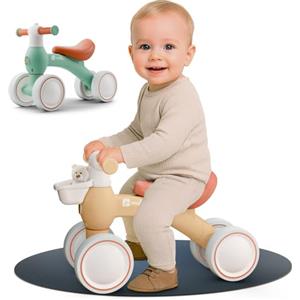 Mallie® Bicicletta Senza Pedali per 1 Anno con cestino - Balance Bike, Regalo Bambino 1 Anno, Bici Senza Pedali 2 Anni, Regalo Bimbo, Regalo Bambina