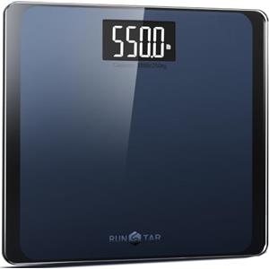 RunStar Bilancia Pesapersone Digitale da 250kg per Il peso Corporeo con Piattaforma Ultra Ampia e Ampio Display LCD, Bilancia ad Alta Precisione con Capacità Extra Elevata