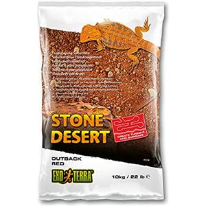 Exo Terra PT3136 Outback Red Stone Desert - Base modellabile per terrari, 10 kg, Colore: Rosso