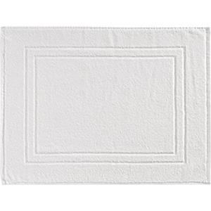 Baroni Home Tappeto Bagno in Cotone, Tappetino Bagno Decorato Assorbente 45x60 cm, Bianco