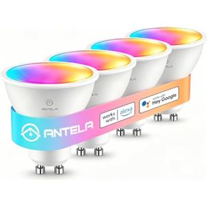 ANTELA Lampadina Smart LED WiFi GU10 Faretti Gu10 Smart 5W Dimmerabile