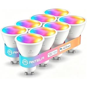 ANTELA Lampadine LED WiFi Smart Faretti Alexa GU10 5W