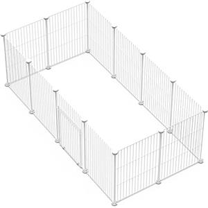 Langxun Box per piccoli animali, recinto per piccoli animali, gabbia per piccoli animali, uso interno ed esterno, adatto per conigli, maiali olandesi, criceti(43x32CM 12pezzi)