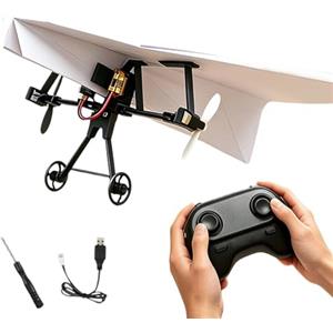 Zetqhuu Kit Motore per Aereo di Carta RC Giocattolo Aereo con Girostabilizzatore