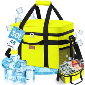 Lifewit Borsa Termica, Borsa Frigo Grande per Uomini Donne, Cooler Bag Portatile con Manici Multipli, Borsa Porta Pranzo, Lunch Bag per Picnic, Campeggio, Barbecue, Verde Mela, 30L