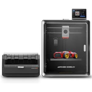 ANYCUBIC Kobra S1 Combo Stampante 3D, Asciugatura e Stampa in Uno, 600 mm/s ad Alta Velocità, Stampa mUlticolore per Tutti i Principali Filamenti, Dimensioni di Stampa 250 x 250 x250 mm
