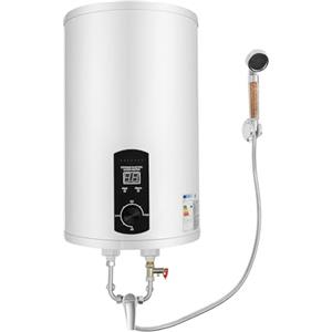 MccoMMon Contenitore elettrico per acqua calda, 35 l, 2000 W, caldaia elettrica, intelligente, funzionamento digitale, per bagno, lavello della cucina (bianco)