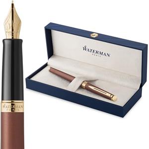 Waterman Hémisphère Penna stilografica | The Understated Edit | Rosso rame | punta sottile in acciaio inossidabile | Inchiostro blu | confezione regalo