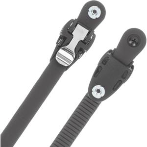 Generico Cinghia Fibbia per Pattini a Rotelle Regolabile 1 Pezzo PVC | Nero, Fissaggio Stabile e Lunghezza Regolabile, per Uso Outdoor su Roller Skates e Pattini Veloci