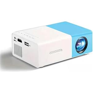 LiebeWH Mini Videoproiettore YG300, Mini Proiettore a LED, Lavagna Luminosa Polylux 1080P Full HD, Videoproiettore Home Theater LED Compatibile con Smartphone/tablet/laptop//TV Stick