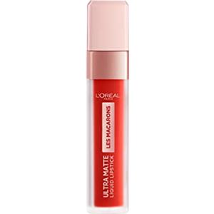 L'Oreal Paris L'Oréal Paris Rossetto Matte Liquido Tinta Labbra a Lunga Tenuta, Collezione Les Macarons, 832 Strawberry Sauvage
