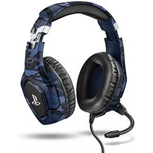 GXTrust Forze-B Cuffie PS4 e PS5 con Licenza Ufficiale PlayStation, Blu