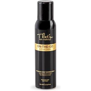 That'so On The Go Extra Dark Spray Autoabbronzante Viso e Corpo 125ml Abbronzatura Istantanea Naturale Bronzea Pigmento Naturale Bronzo Dorato Formula Anti-Aging con Aloe Vera Migliora Elasticità della Pelle