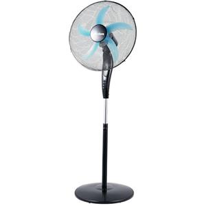 ARDES - AR5EA50PB Ventilatore a Piantana Silenzioso 5 PALE EASY - Ampia Base Oscillante, Inclinazione Regolabile e Comando Manuale - Ventilatore Stelo 3 Velocità