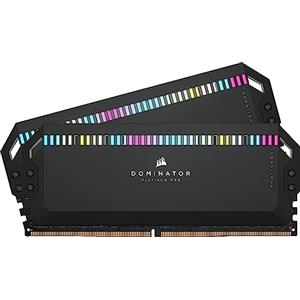 CORSAIR DOMINATOR PLATINUM RGB DDR5 RAM 32GB (2x16GB) 7200MHz CL34 Intel XMP Compatibile iCUE Memoria per Computer - Nero (CMT32GX5M2X7200C34)