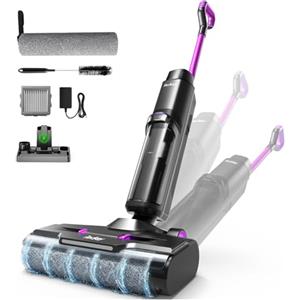 Redkey W15 Aspirapolvere e Lavapavimenti Senza Fili, Aspirapolvere Lavapavimenti 3 in 1, 26 000Pa Potente Aspirazione di Acqua e Polvere, 6 mm, Autonomia Lunga 75min, Display LED, Auto-Pulizia
