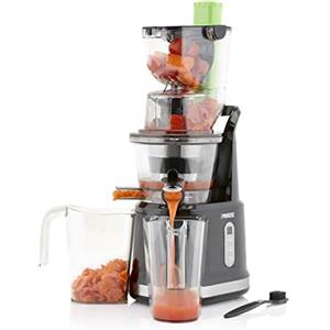 Princess Estrattore Di Succo A Freddo 202045, 200 W, 900 Milliliters, Argento Nero