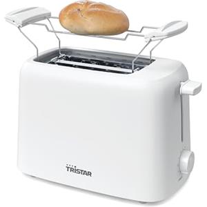 Tristar Tostapane, 2 Fessure, 650W, 6 Livelli di Doratura, Funzioni Scongelamento, Riscaldamento e Annullamento, Spegnimento Automatico, Vassoio Briciole, Scalda Panini, BR-1061