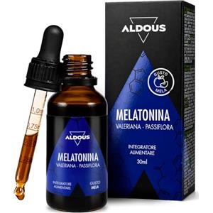 Aldous Bio Melatonina Pura - Melatonina con Valeriana e Passiflora, per 4 mesi