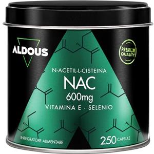 Aldous Bio NAC N-Acetil-Cisteina 600mg - 250 Capsule per 250 Giorni - Energia