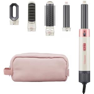 Tristar Airstyler, Strumento 5 in 1 con 5 Accessori, Motore DC, 3 Livelli di Calore, 1 Velocità, 1000 W, Cavo Girevole 360°, Custodia, HD-2470