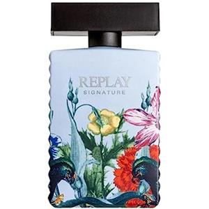 REPLAY - Signature secret for woman eau de toilette - Profumo da donna floreale, agrumato, misterioso, intenso, energetico, accattivante e frizzante. Flacone da 100 ML