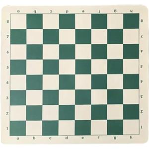 Generic Tappetino per scacchi da torneo, scacchiera pieghevole | Scacchiera arrotolabile in vinile da 38 x 38 cm con struttura leggera, tavolo da gioco portatile per viaggi, scacchiera e gioco a dama