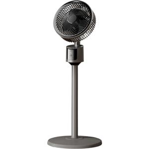 Generic Ventilatore a piantana per camera da letto, circolatore d'aria migliorato con flusso d'aria, motore silenzioso, tre livelli di velocità, porta USB (grigio, A)