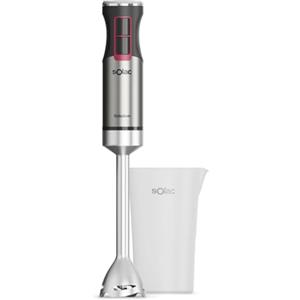 Solac Solution - Frullatore a immersione 1500W, 21 velocità, Turbo, 4 lame