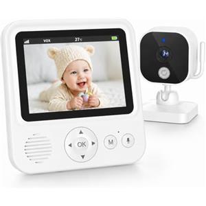 BURNNOVE Baby Monitor Video e Audio 2.8" IPS 720P VOX 2000mAh